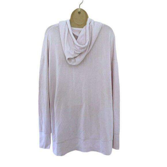 Athleta Woman's Sz M Light Piknk Sundown Hoodie w/ Kangaroo Pocket - Picture 4 of 9
